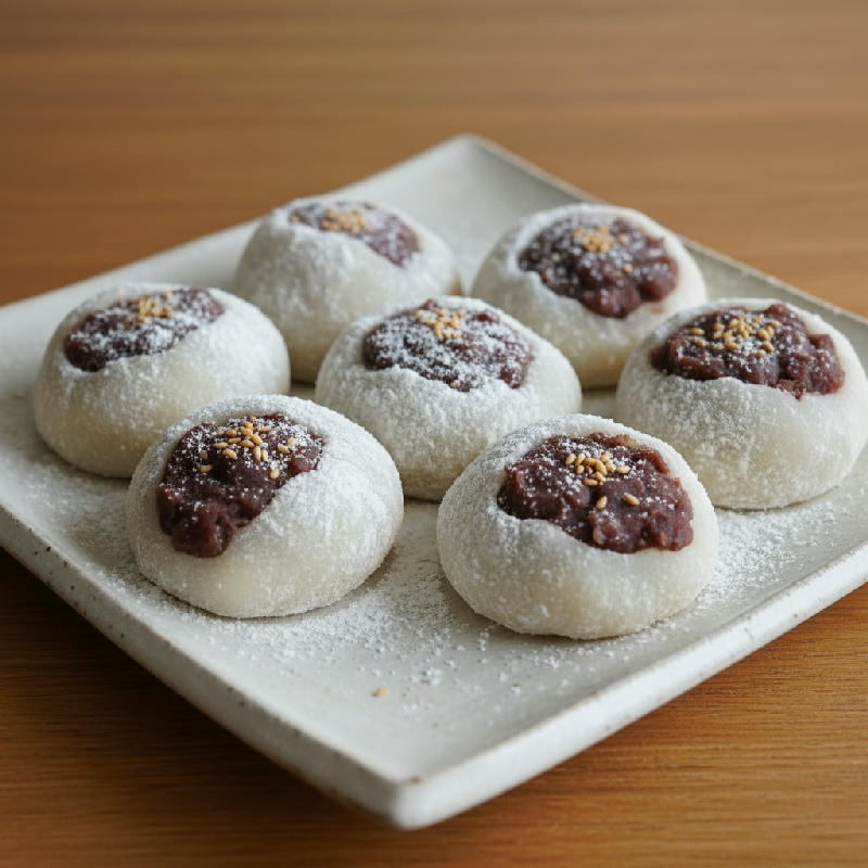Adzuki Bean Mochi vegetarian recipe