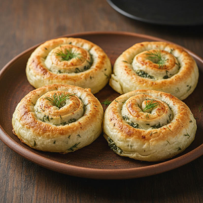 Aegean Spanakopita Spirals vegetarian recipe