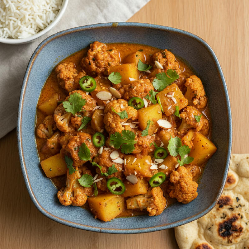 Aloo Gobi Patiala vegetarian recipe