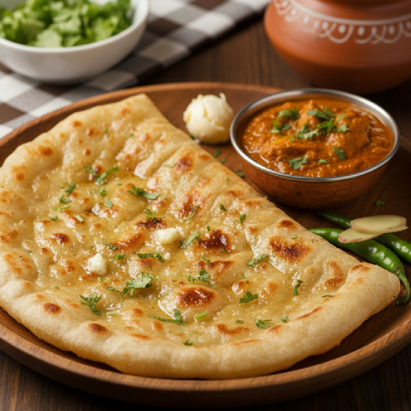 Aloo Kulcha vegetarian recipe