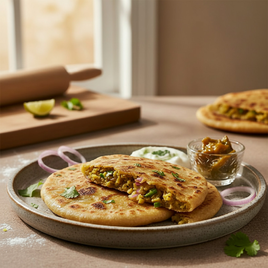 Aloo Paratha vegetarian recipe