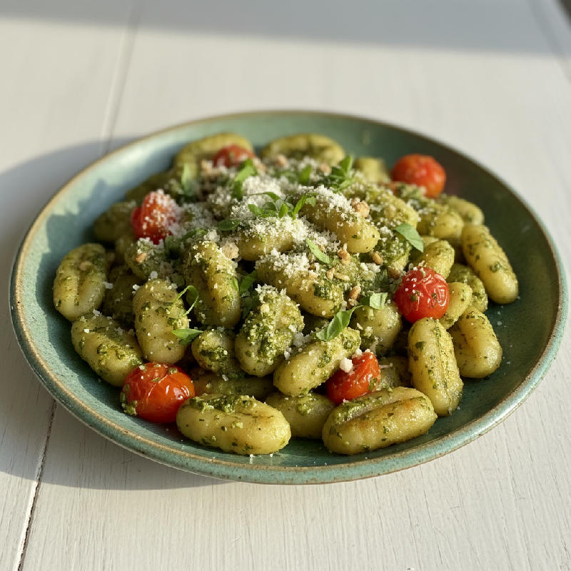 Artichoke Pesto Gnocchi vegetarian recipe