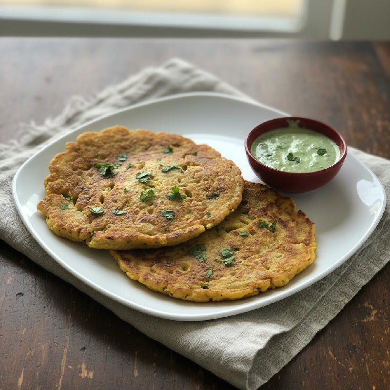 Besan Cheela vegetarian recipe