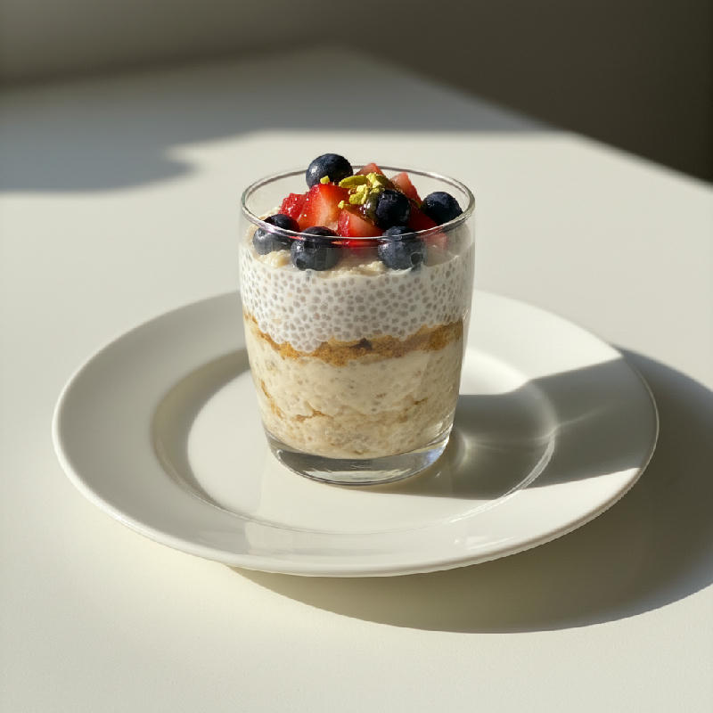 Chia Seed Phirni Parfait vegetarian recipe
