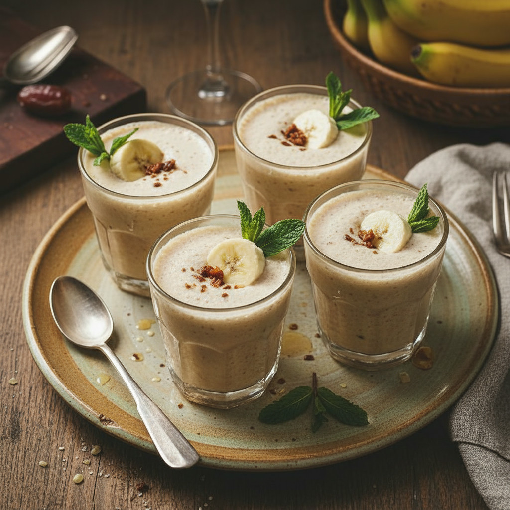 Dates & Banana Milkshake vegetarian recipe