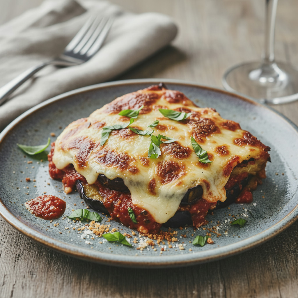 Eggplant Parmesan vegetarian recipe