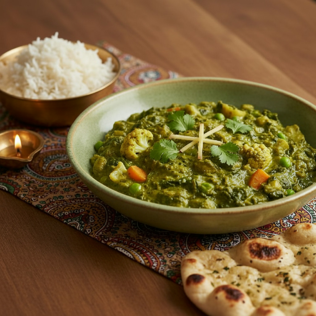 Emerald Cashew Korma vegetarian recipe
