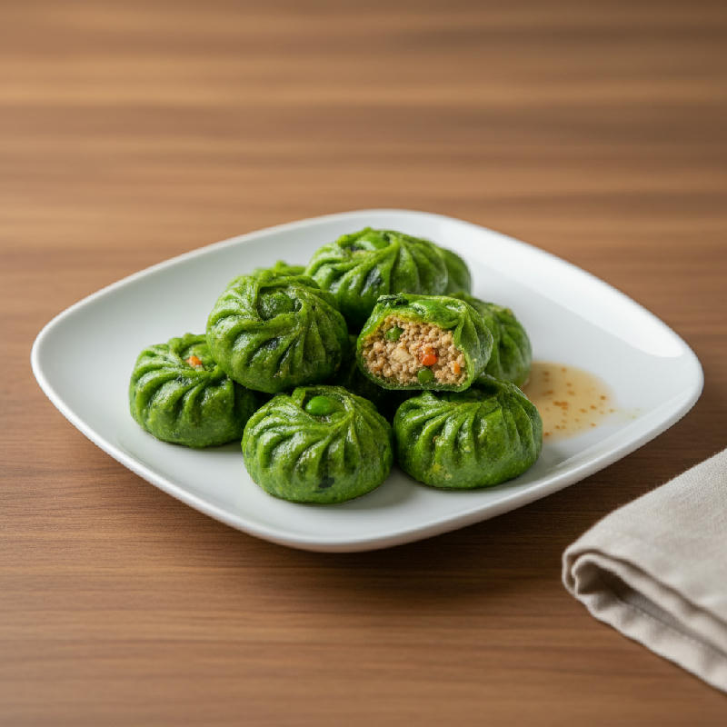 Emerald Dumpling Jewels vegetarian recipe