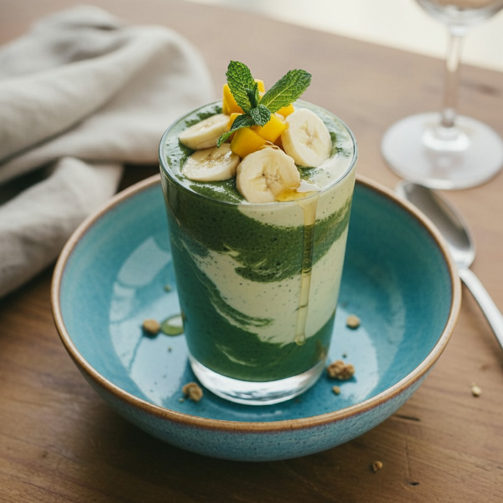 Emerald Enigma Smoothie vegetarian recipe