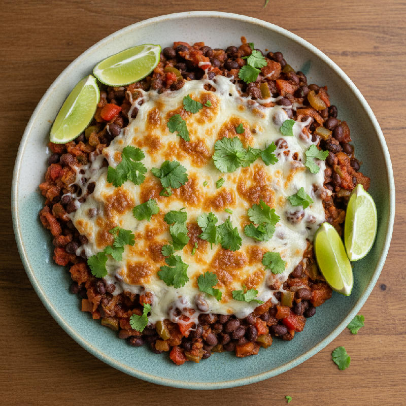 Fiesta Skillet Beans vegetarian recipe