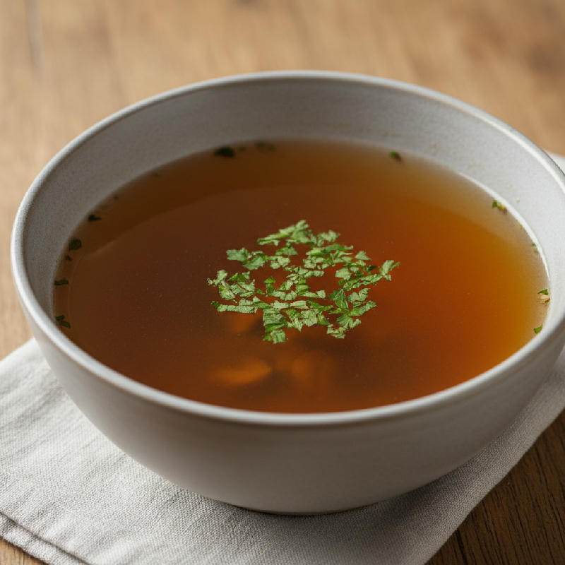 Forest Mushroom Consommé - Chef's Special vegetarian recipe