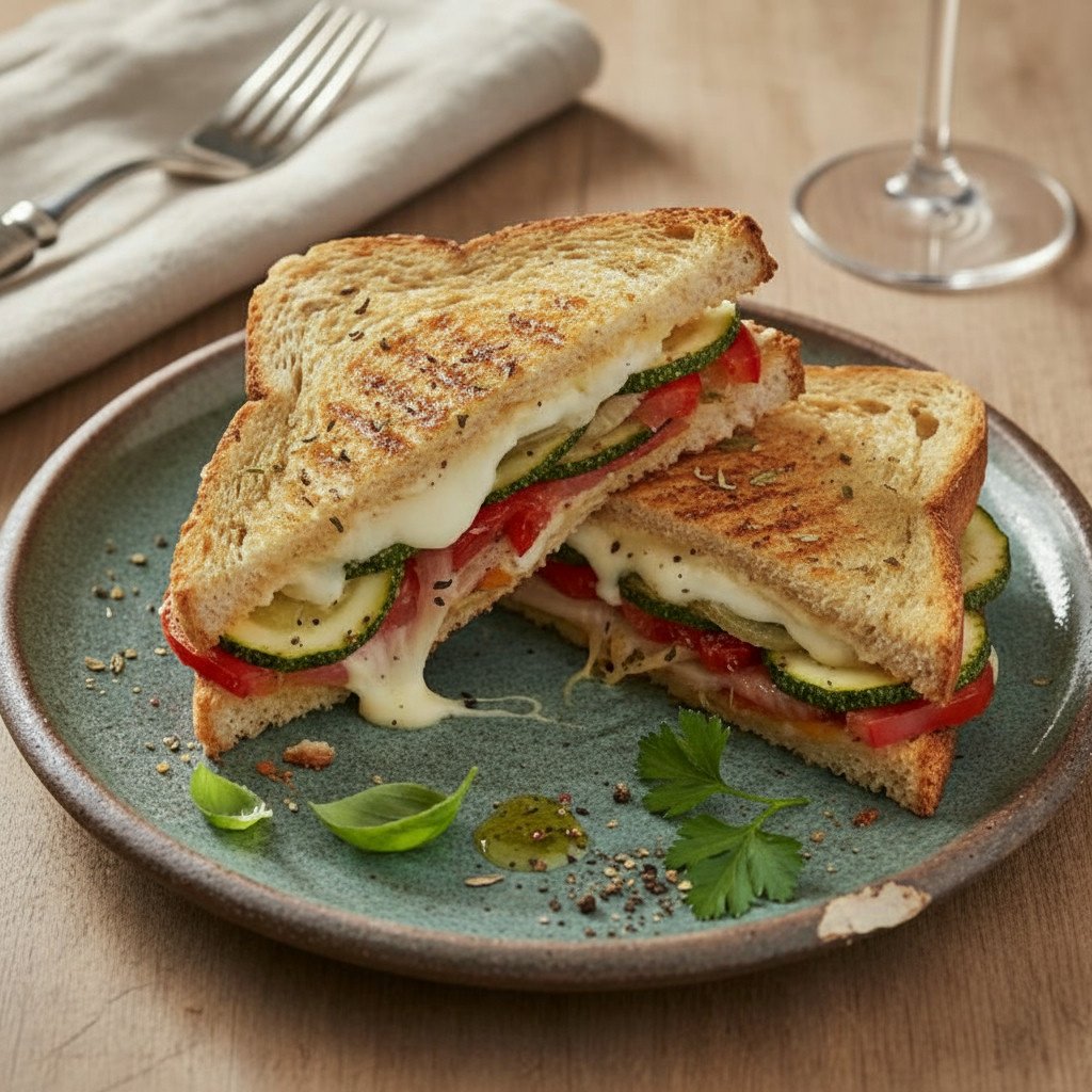 Grilled Veggie Sandwich vegetarian recipe