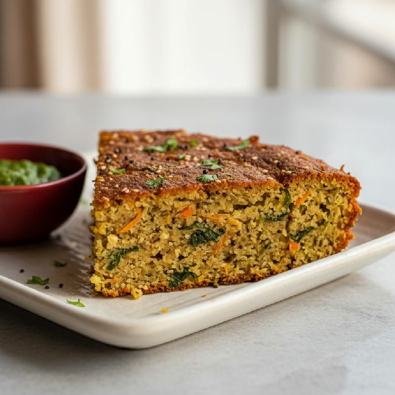 Handvo (Baking Recipe) vegetarian recipe