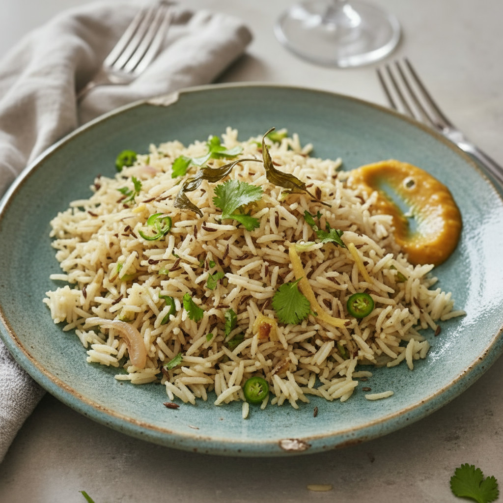 Jeera Rice vegetarian recipe