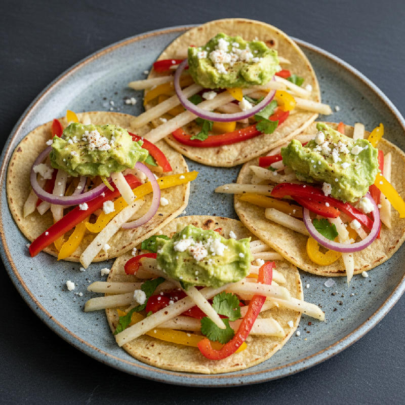 Jicama Street Tacos vegetarian recipe