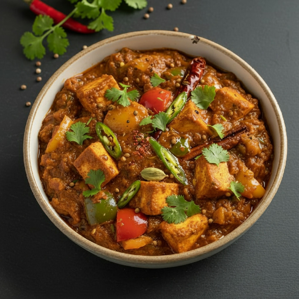 Kadai Paneer Lahori vegetarian recipe