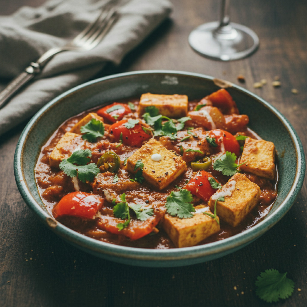 Kadhai Paneer vegetarian recipe