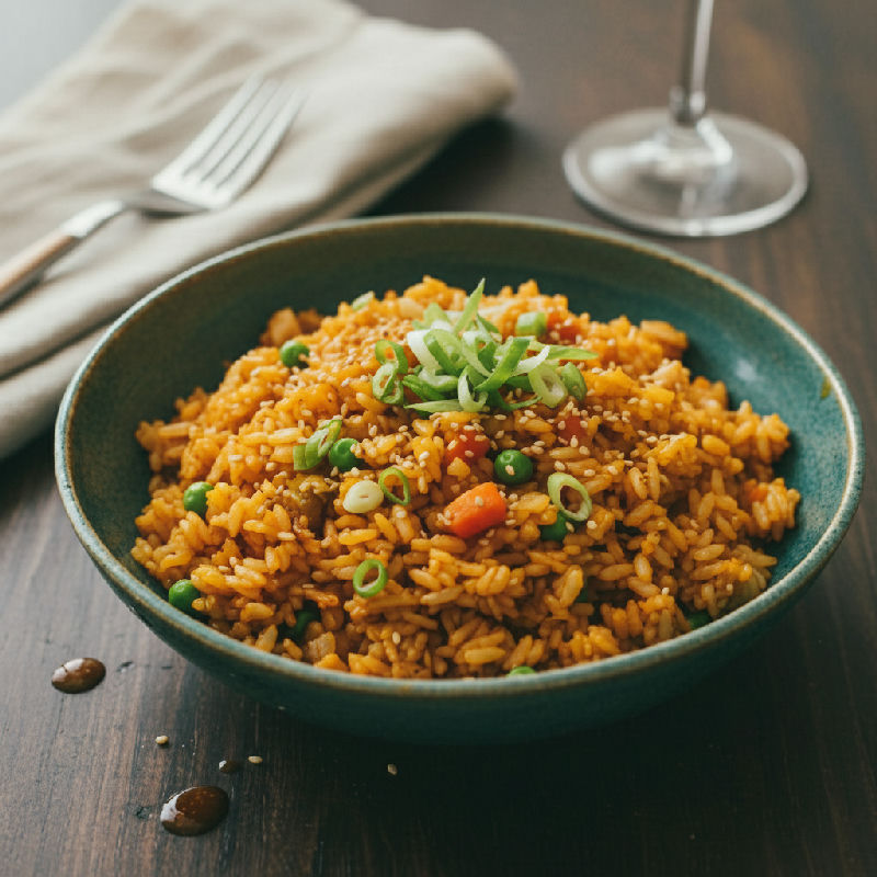 Kimchi Fried Rice (Vegetarian) vegetarian recipe
