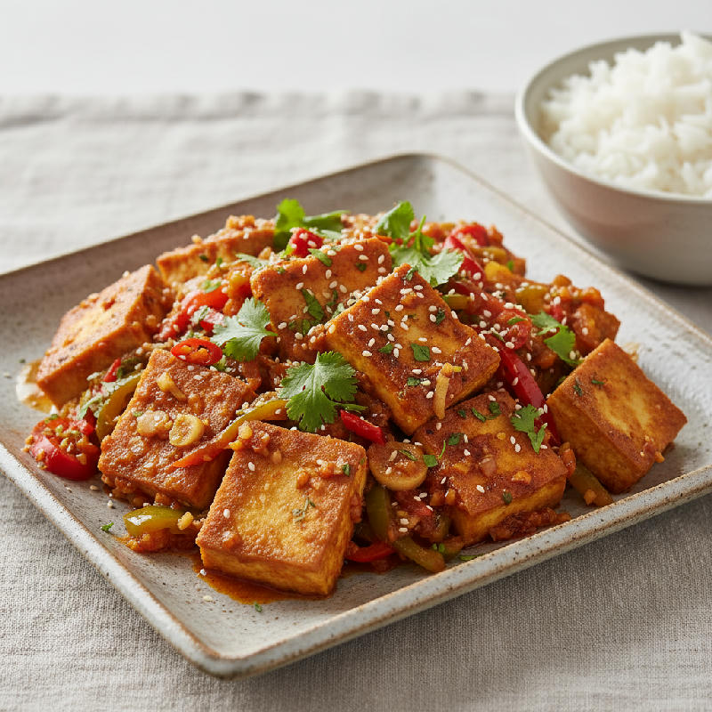Kyoto Tofu Sambal vegetarian recipe