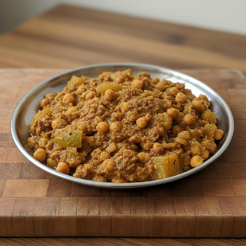 Lauki Chana Dal - vegetarian recipe