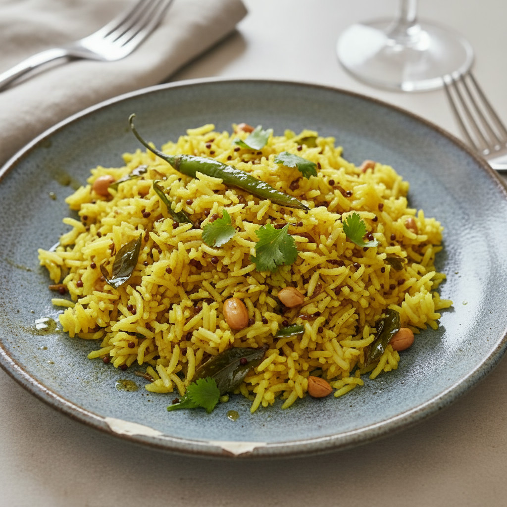 Lemon Rice vegetarian recipe
