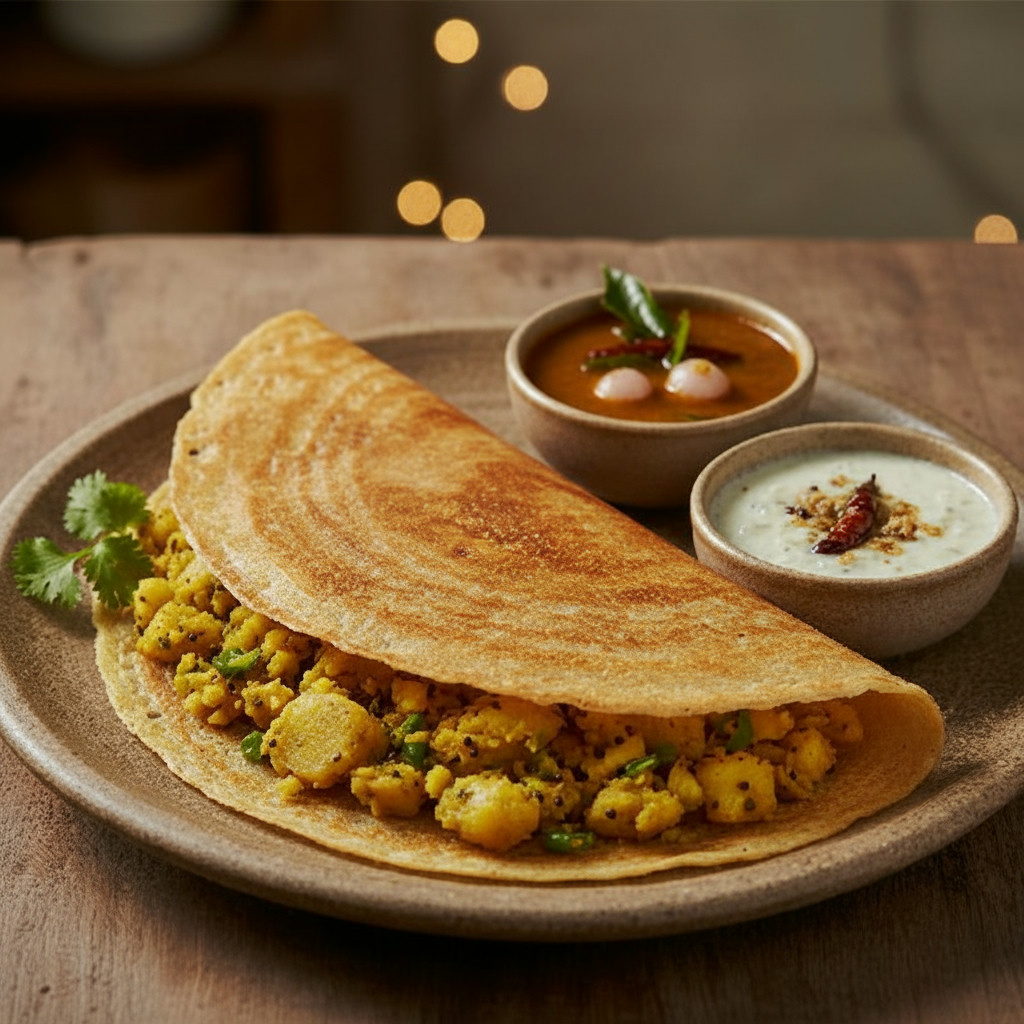 Masala Dosa vegetarian recipe
