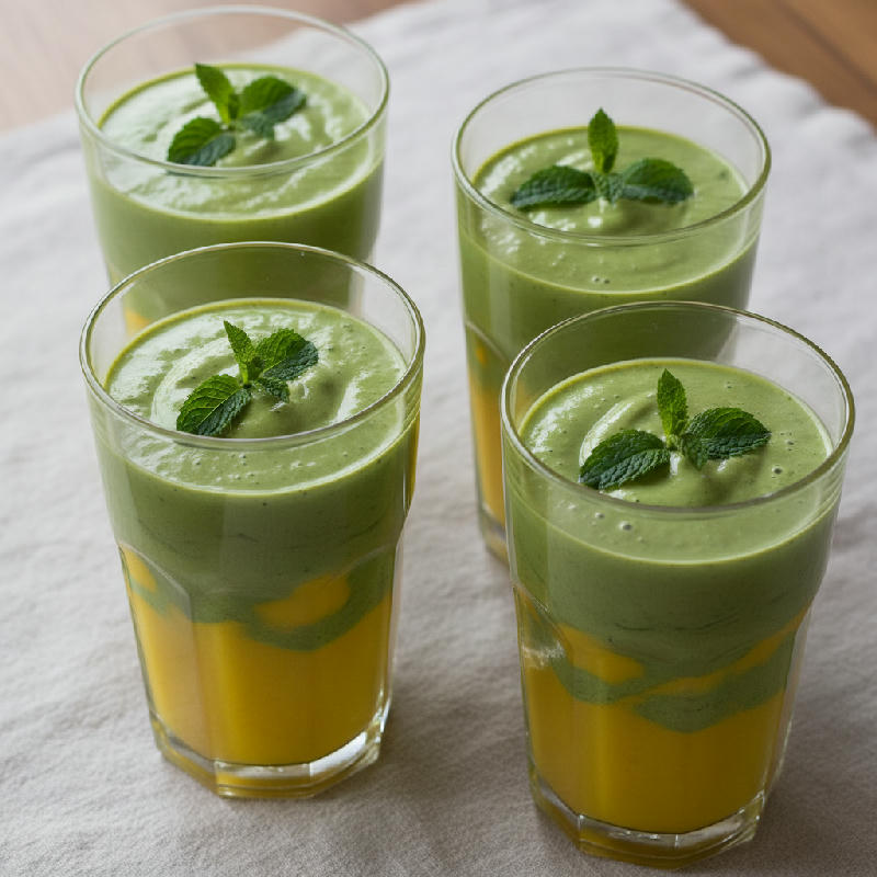 Matcha Mango Lassi vegetarian recipe