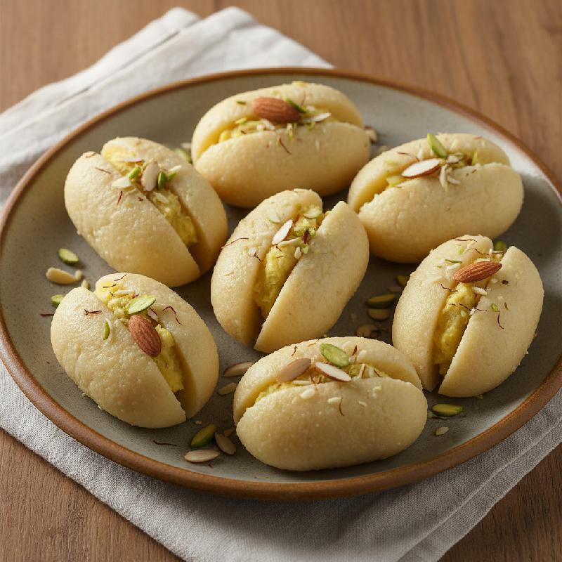 Mawa Cham Cham vegetarian recipe