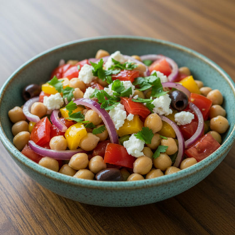 Mediterranean Garden Bowl vegetarian recipe