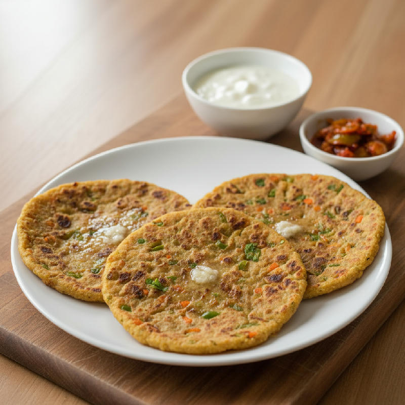 Millet Masala Roti - vegetarian recipe