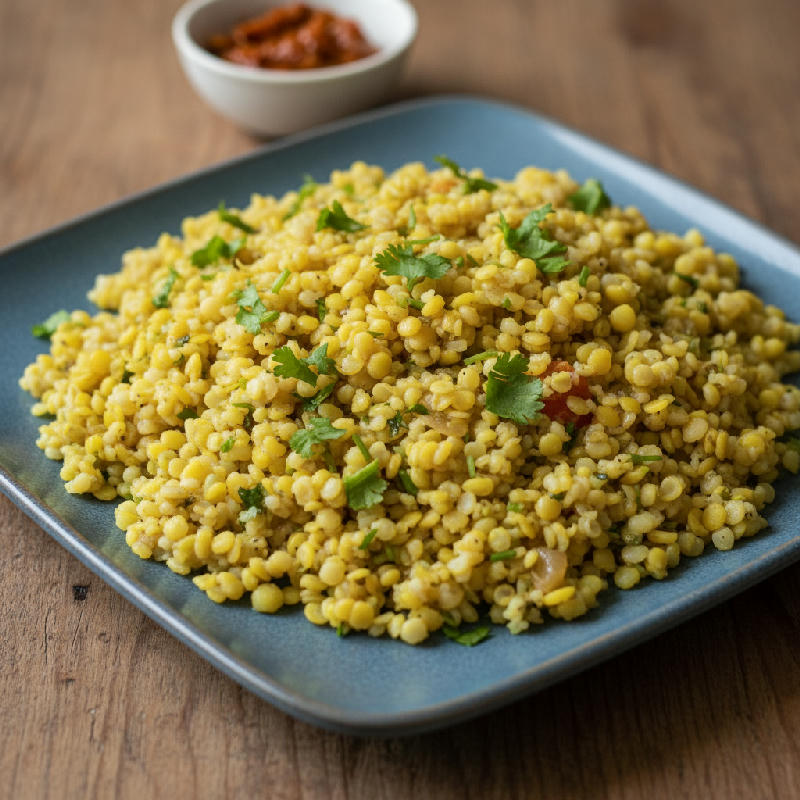 Millet Moong Dal Khichdi vegetarian recipe