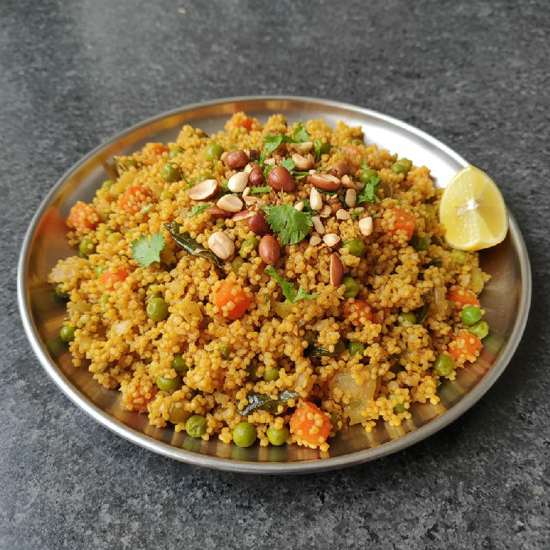 Millet Rava Upma - Chef's Special vegetarian recipe