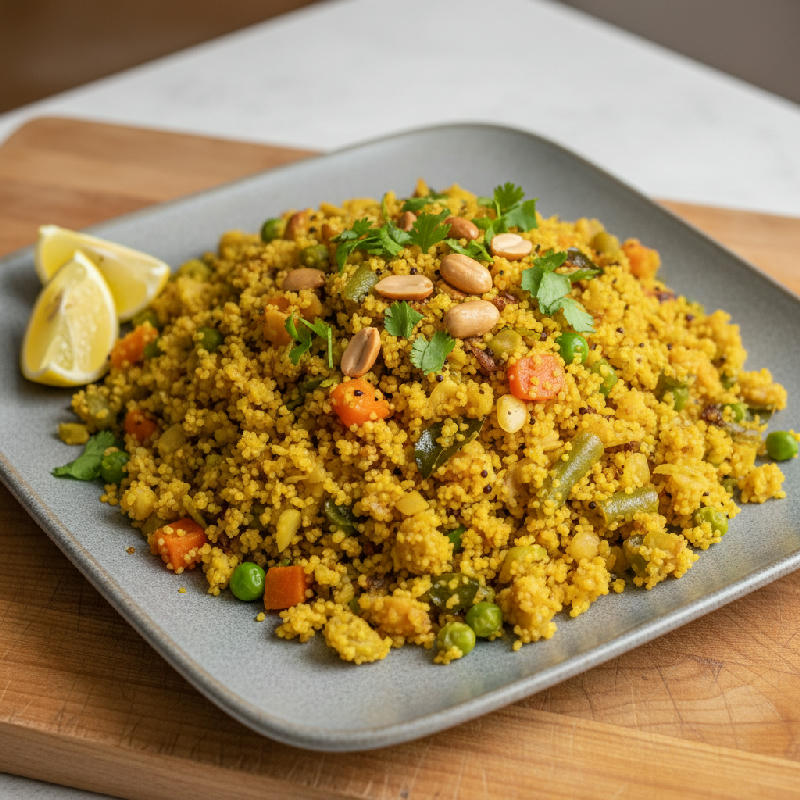 Millet Rava Upma vegetarian recipe