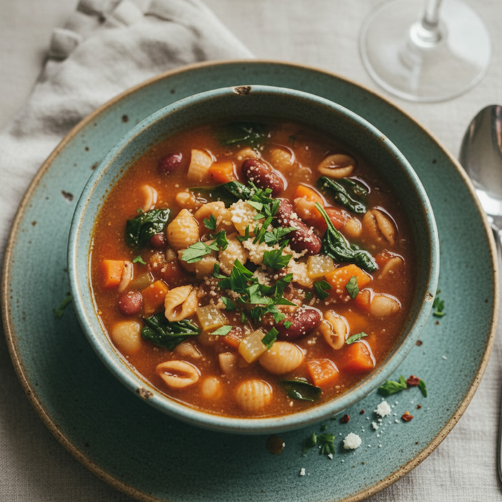 Minestrone Soup vegetarian recipe