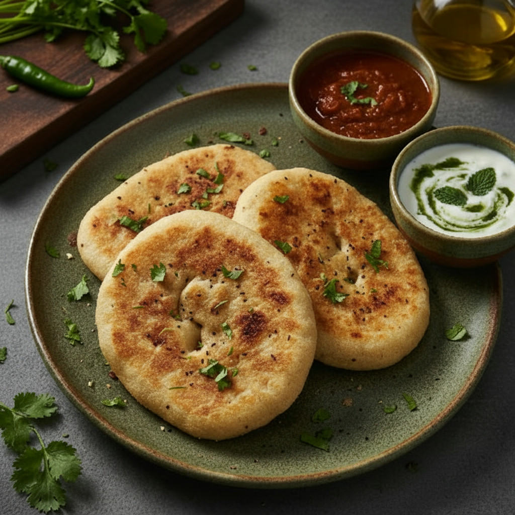 Misty Mountain Kulcha vegetarian recipe