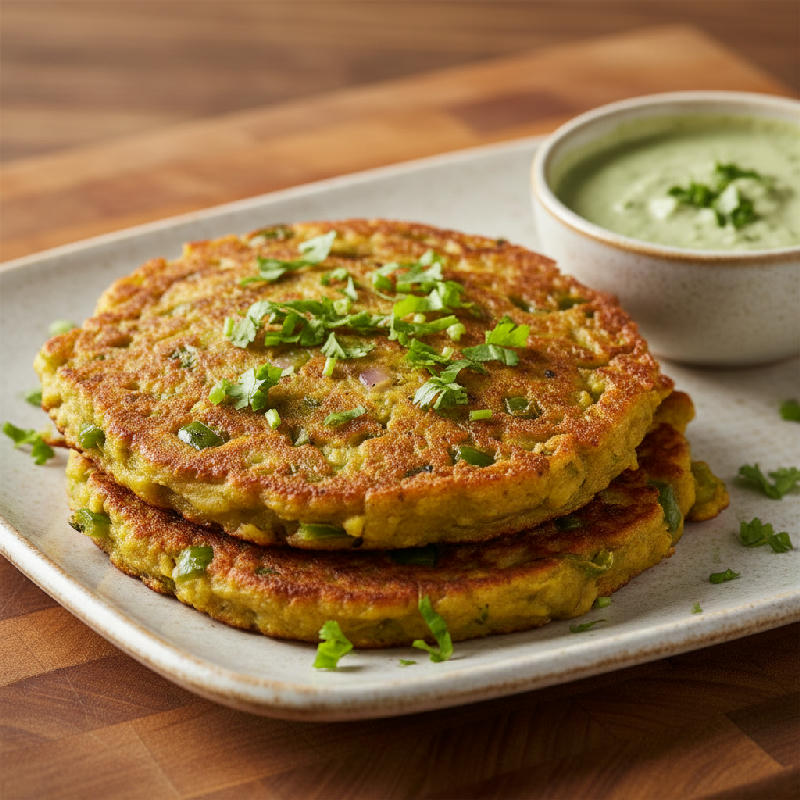 Moong Dal Cheela vegetarian recipe