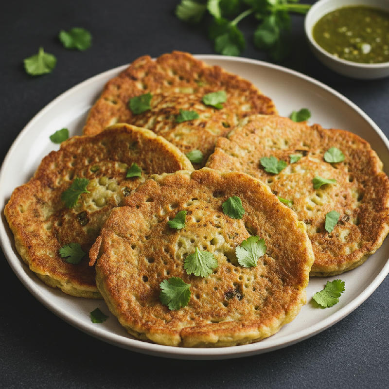 Mung Bean Pancakes vegetarian recipe