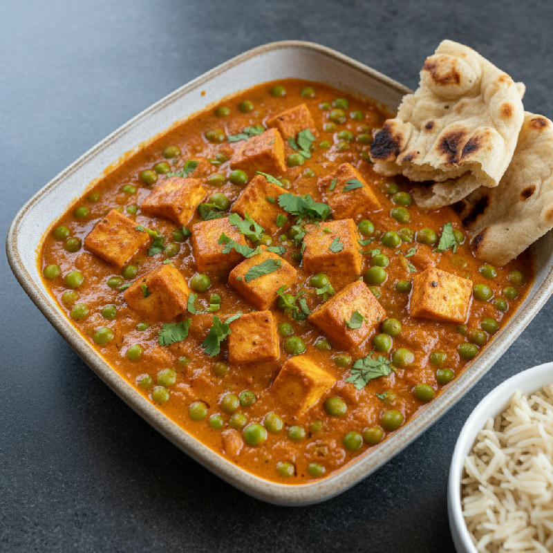 Mutter Paneer Makhani vegetarian recipe
