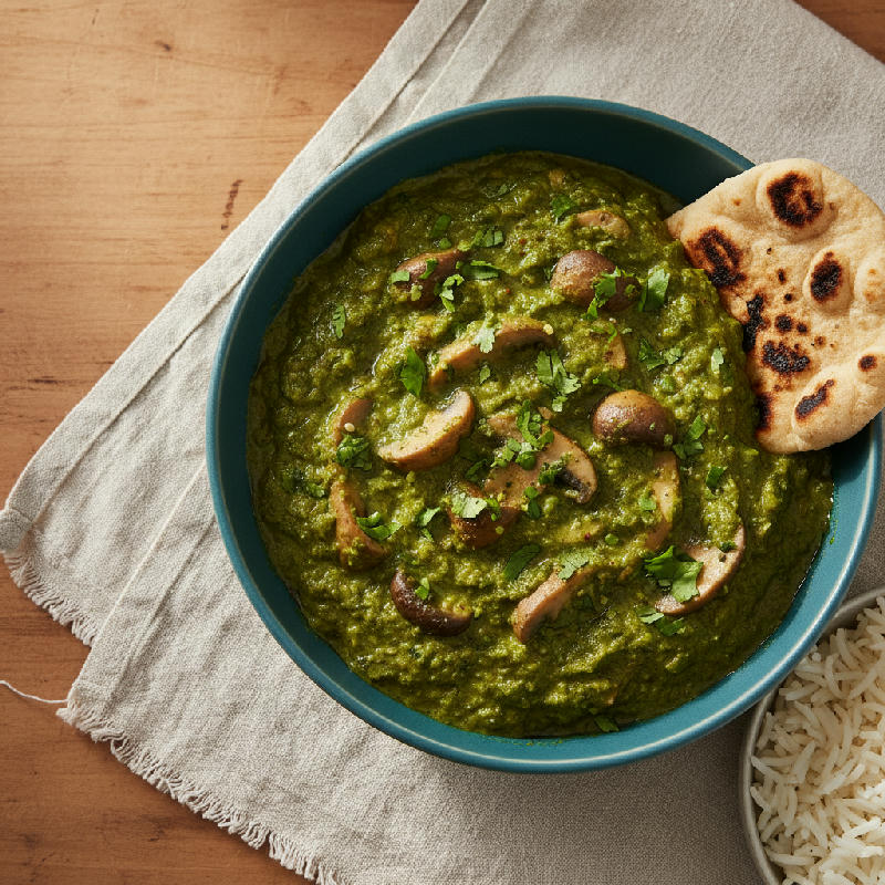 Nilgiri Khumb Curry - vegetarian recipe