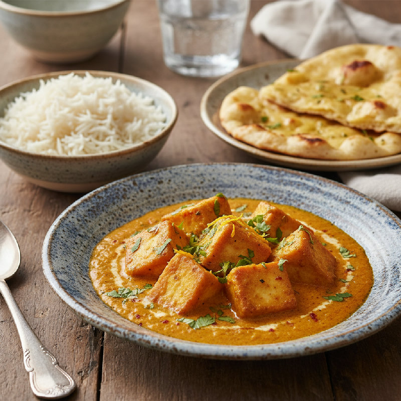 Orange Paneer vegetarian recipe