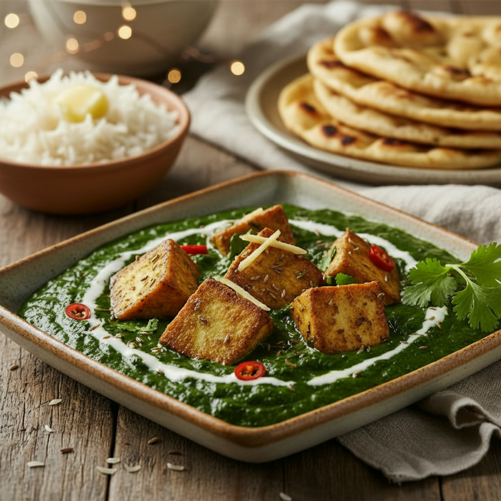 Palak Paneer vegetarian recipe