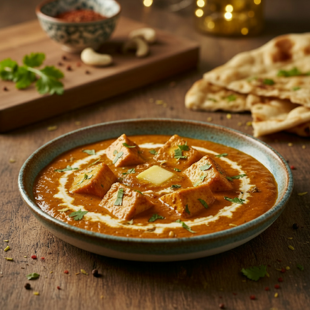 Paneer Butter Masala vegetarian recipe