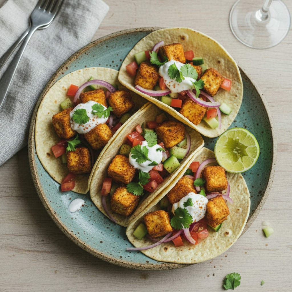 Paneer Tacos vegetarian recipe