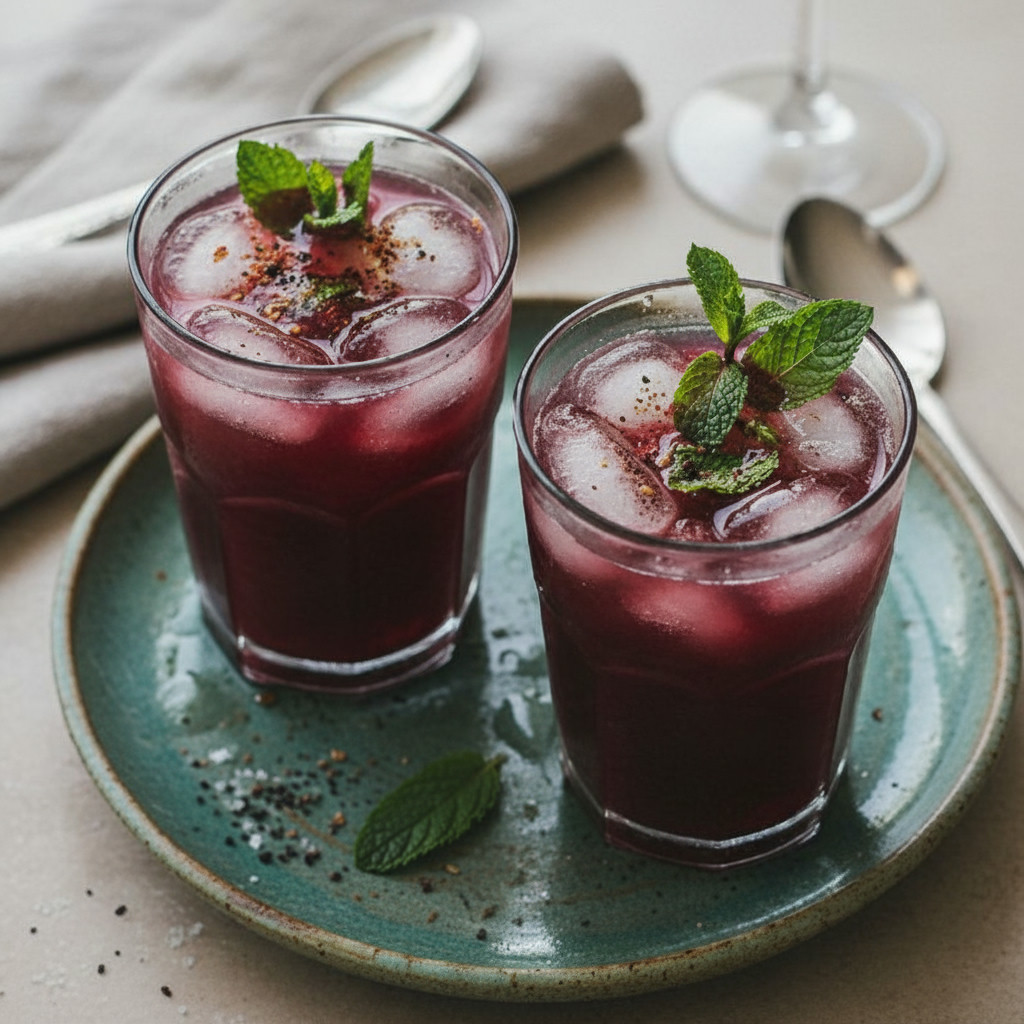 Plum Panna vegetarian recipe