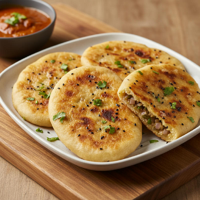 Pyaaz Kulcha vegetarian recipe