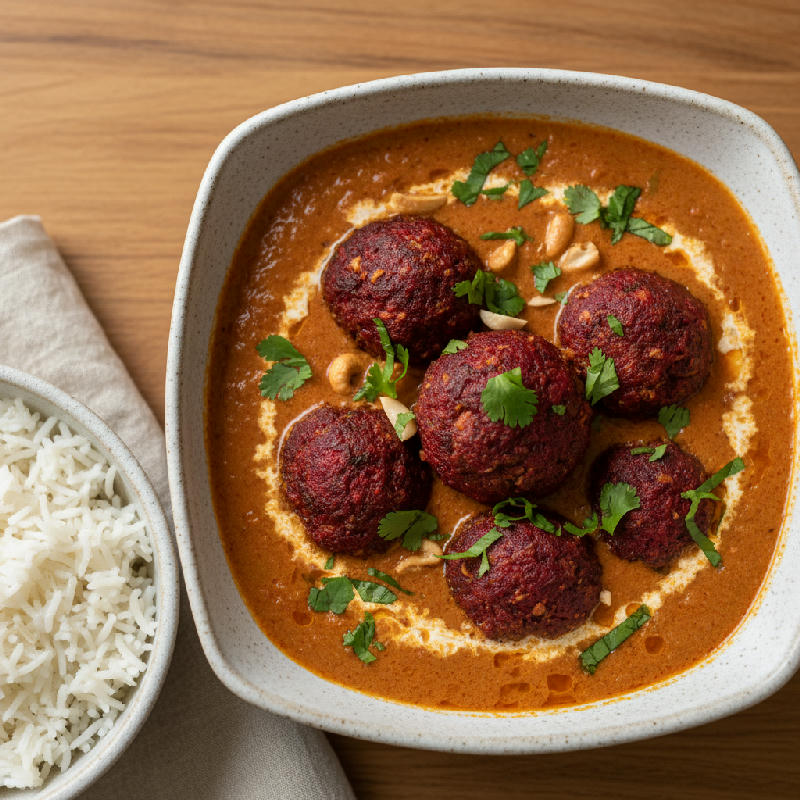 Regal Beetroot Kofta Curry vegetarian recipe