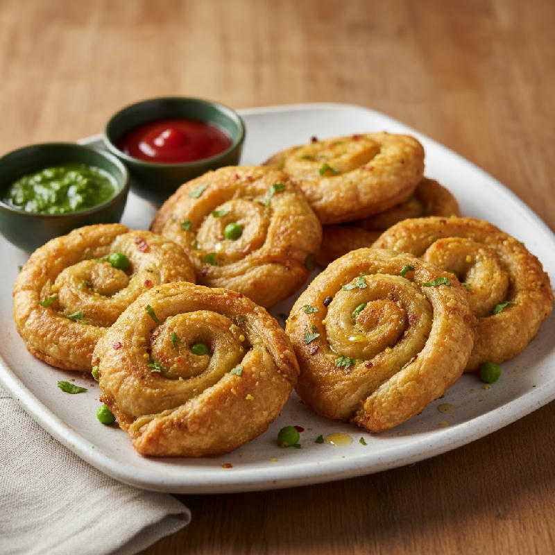 Regal Paneer Pinwheels vegetarian recipe