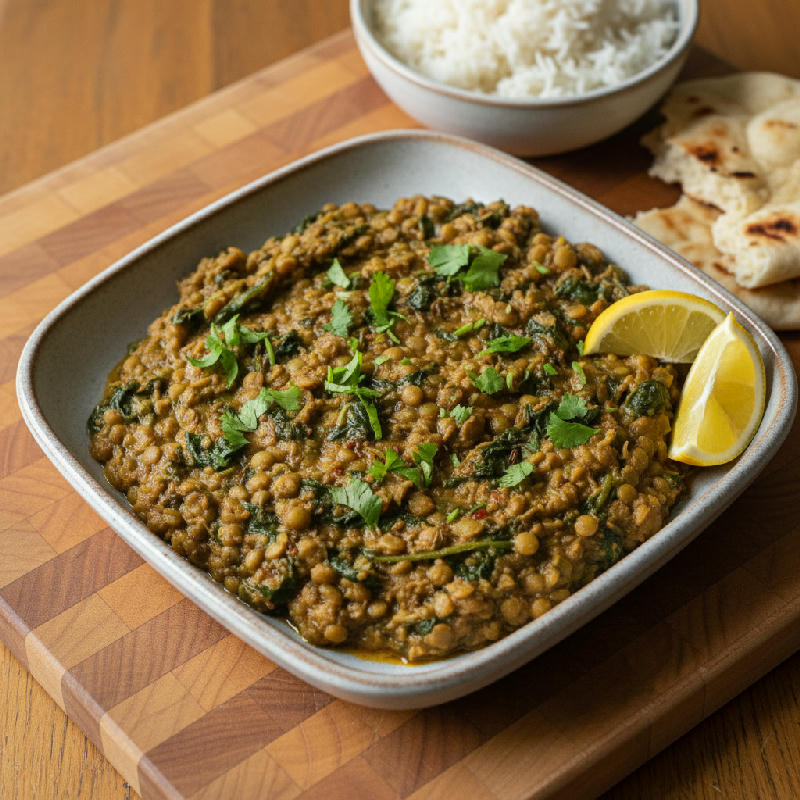 Saag Dal Skillet vegetarian recipe