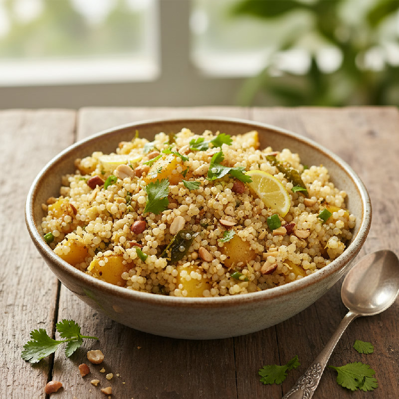 Sabudana Khichdi vegetarian recipe