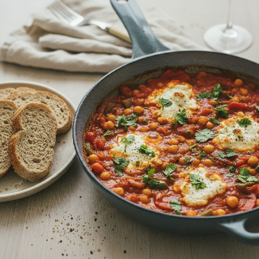 Shakshuka (Vegetarian - No Egg) vegetarian recipe